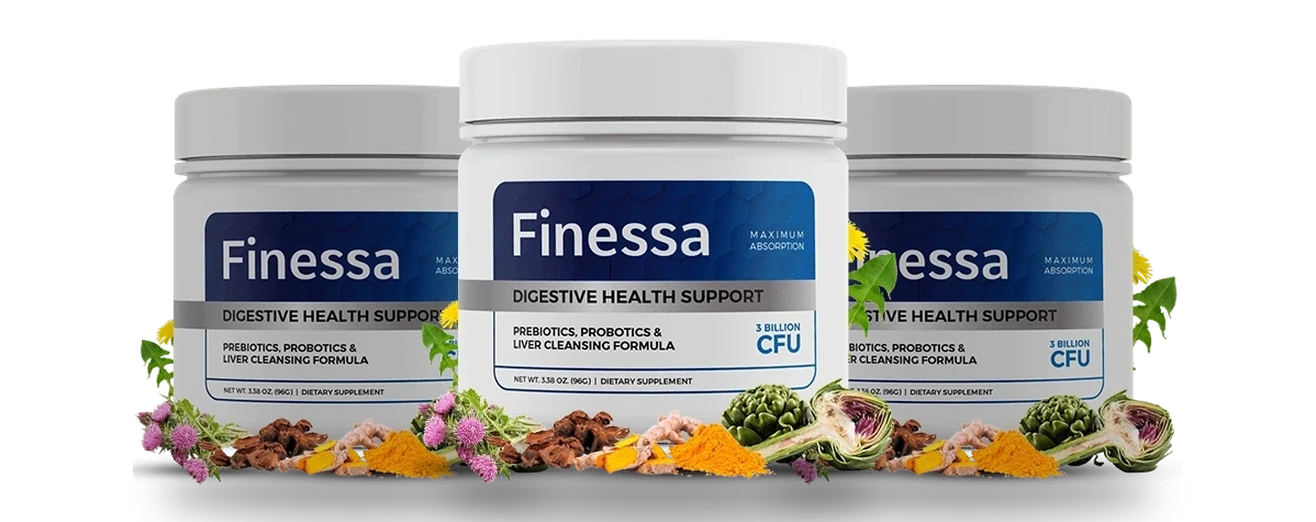 Three Finessa tubs side by side, a ninety-day supply