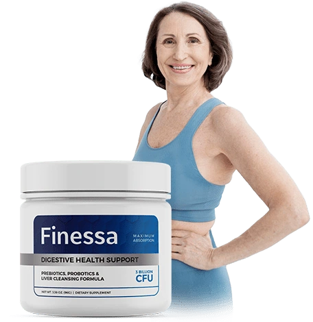A Finessa tub beside a woman in her sixties, from the seller&rsquo;s artwork